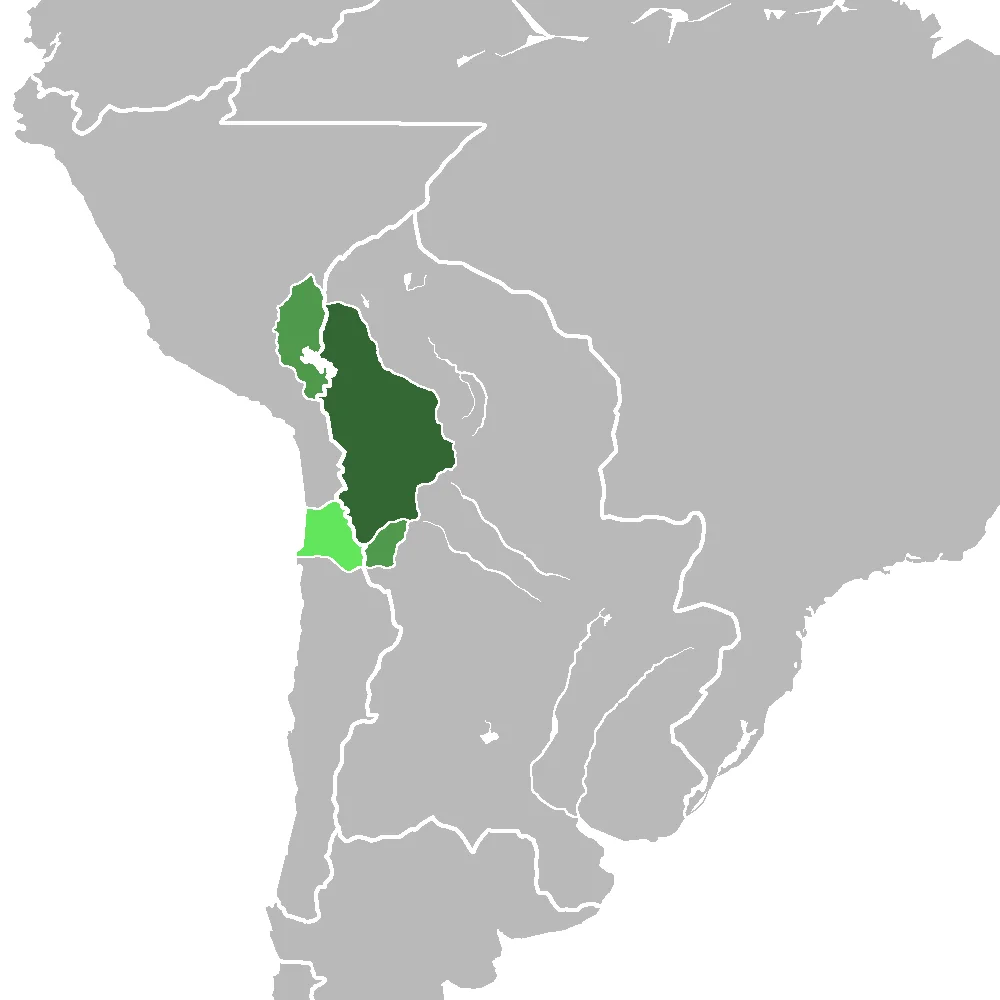 Location of the Upper Peru in orthographic projection, 1783.   Upper Perú territory.