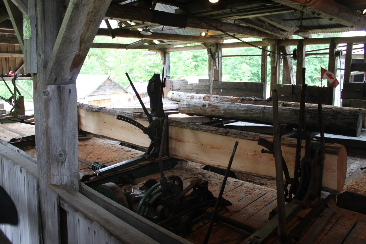 An interior shot of the McLean Mill.