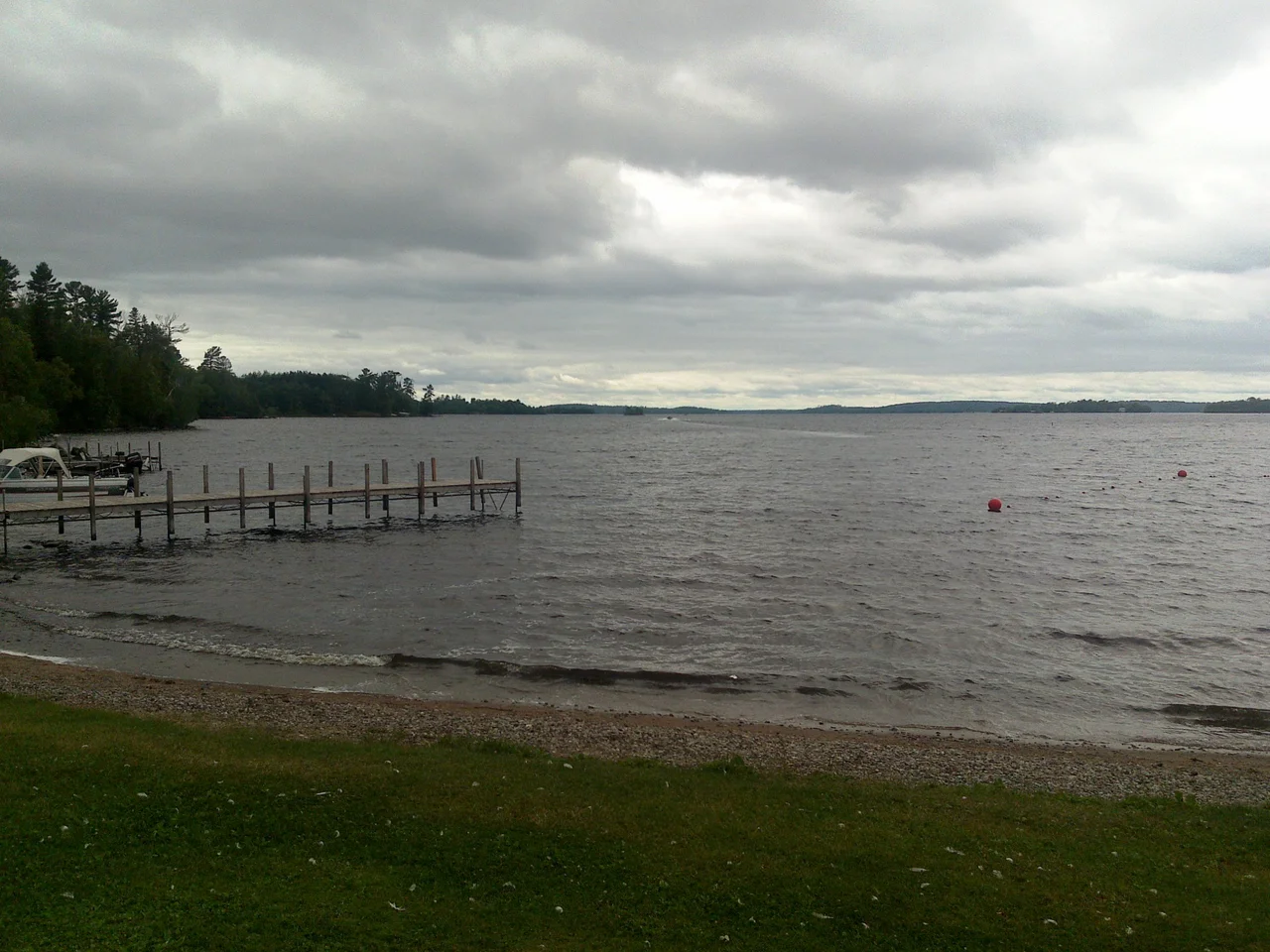 Beach by the Lake Vermilion, near the city of Tower, MN