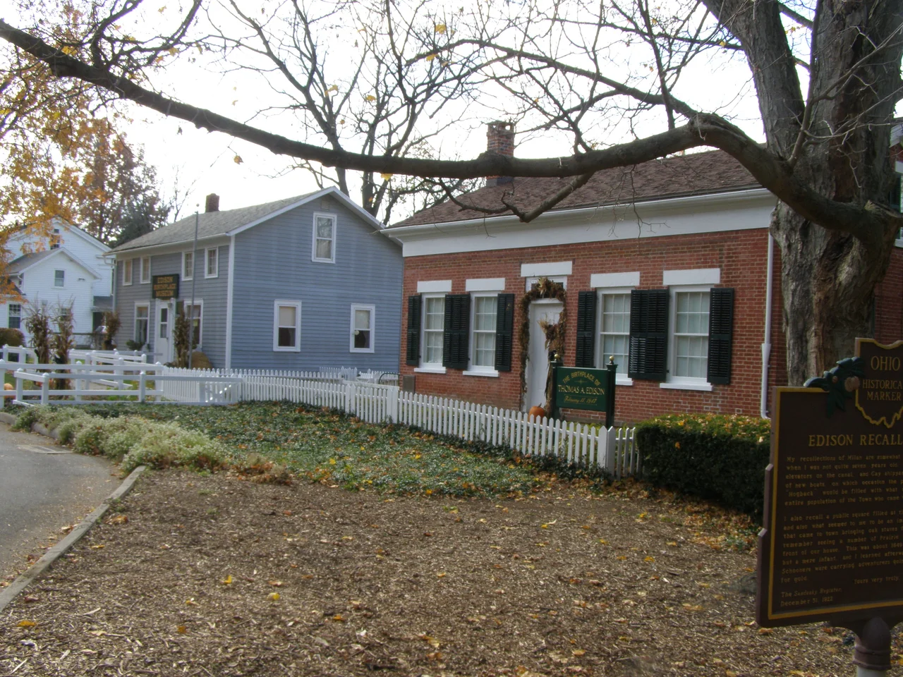 Restored home where Thomas Edison was born, Milan, Ohio