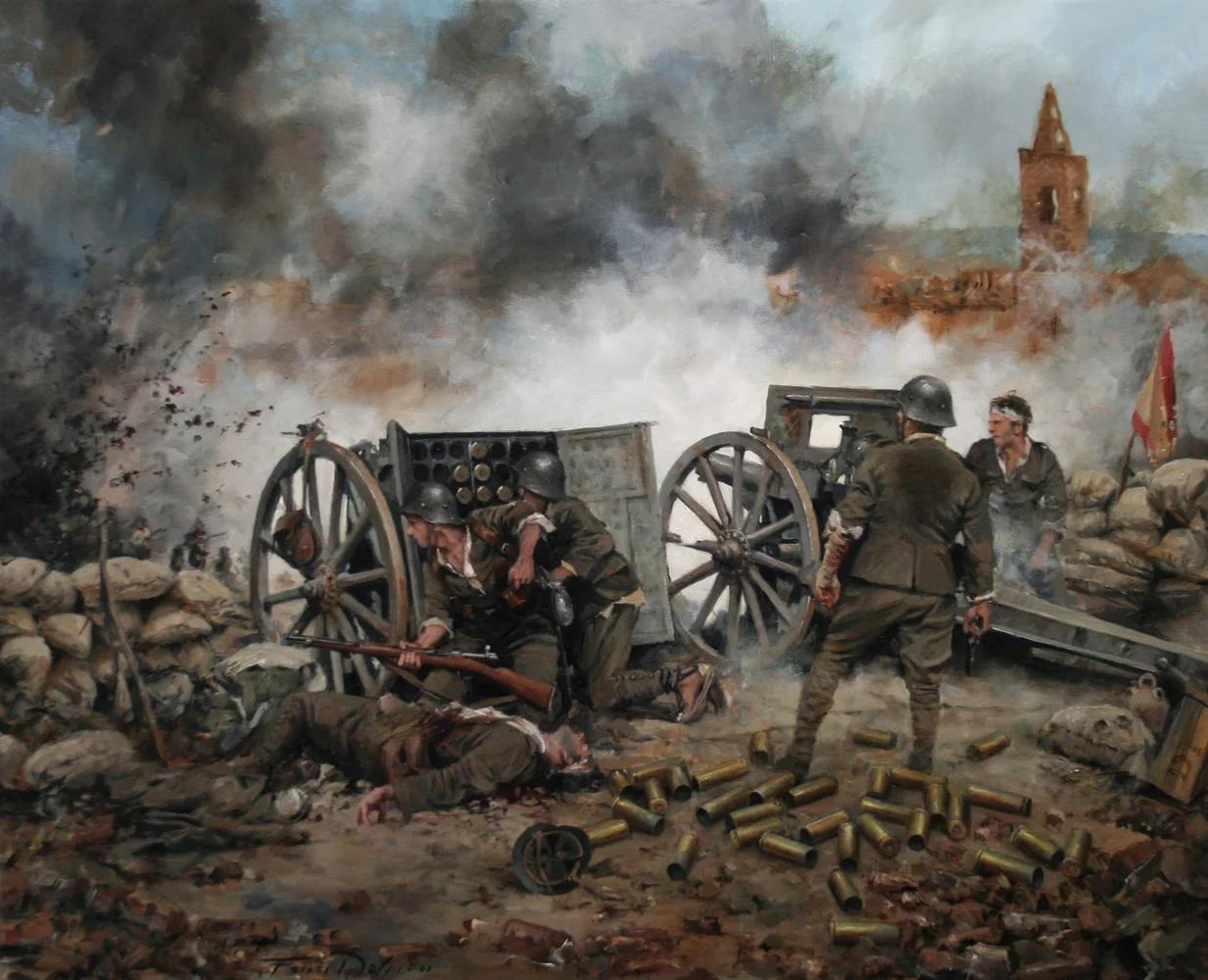 sobre la batalla de Belchite, (Guerra Civil Española 1936-39)