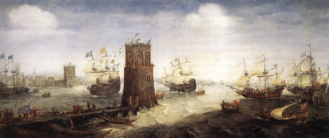 The Conquest of Damiate. This painting was made for above the mantelpiece of the court-martial room in the building of the Haarlem Cluveniers (gunmen).