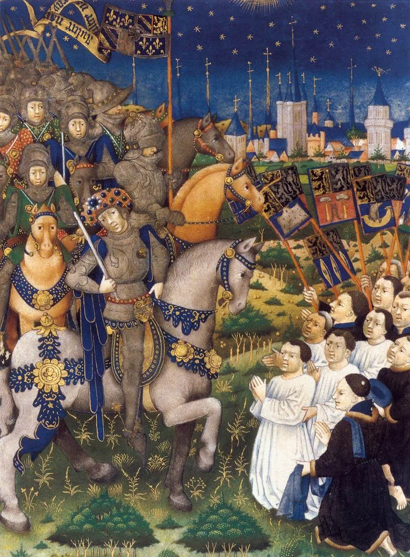 Na de nederlaag bij de Slag van Gavere in 1453, moesten tweeduizend Gentenaars Filips de Goede om vergiffenis smeken, in hun hemd, op hun knieën en in het Frans.