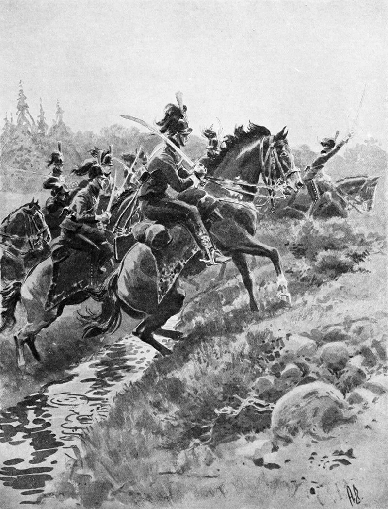 Swedish cavalry at Rakkestad, 1814