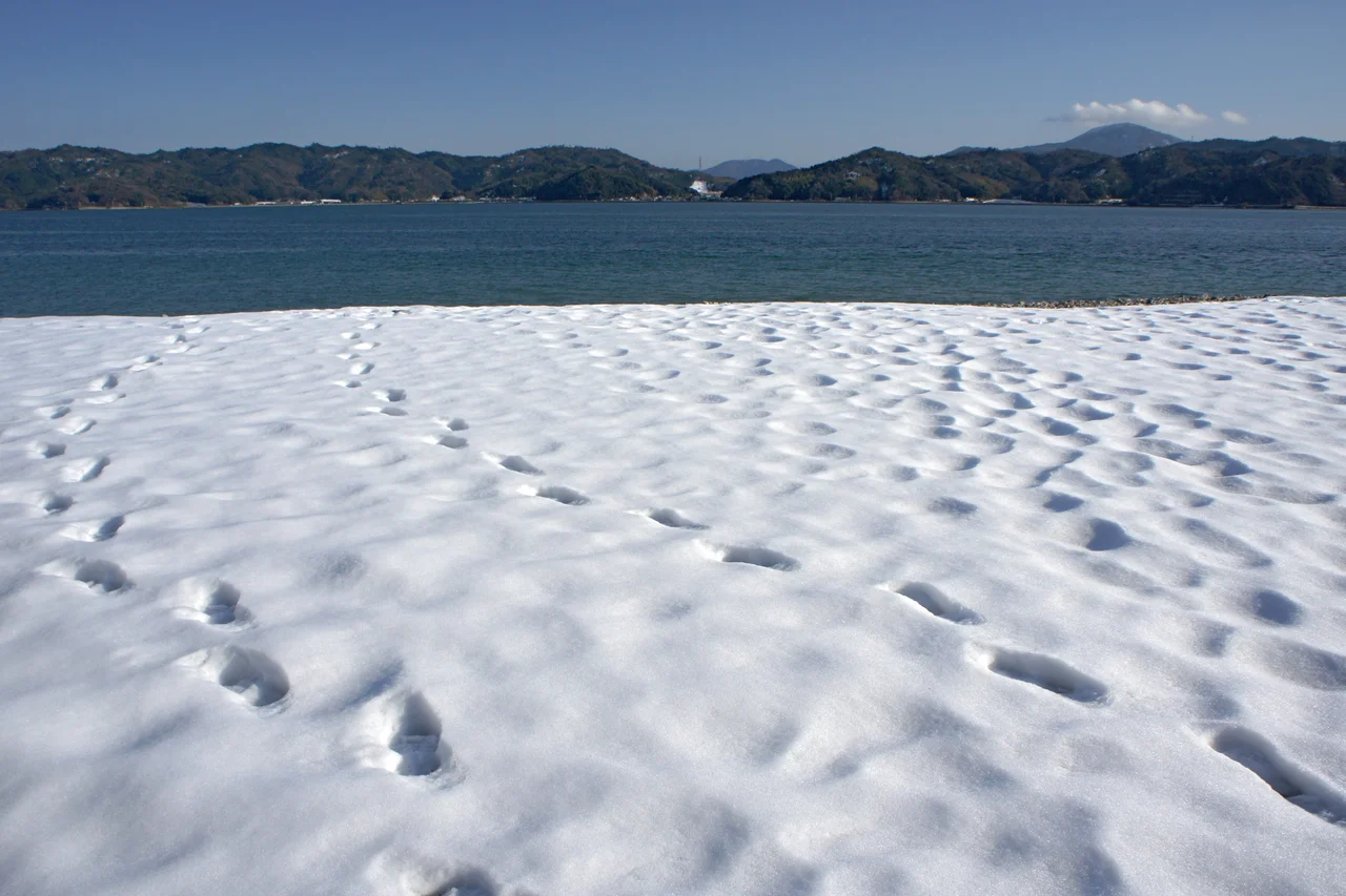 Miyazu Bay view from Amanohashidate. Amanohashidate is one of the Japan's Three Scenic Views in Miyazu, Kyoto prefecture, Japan.